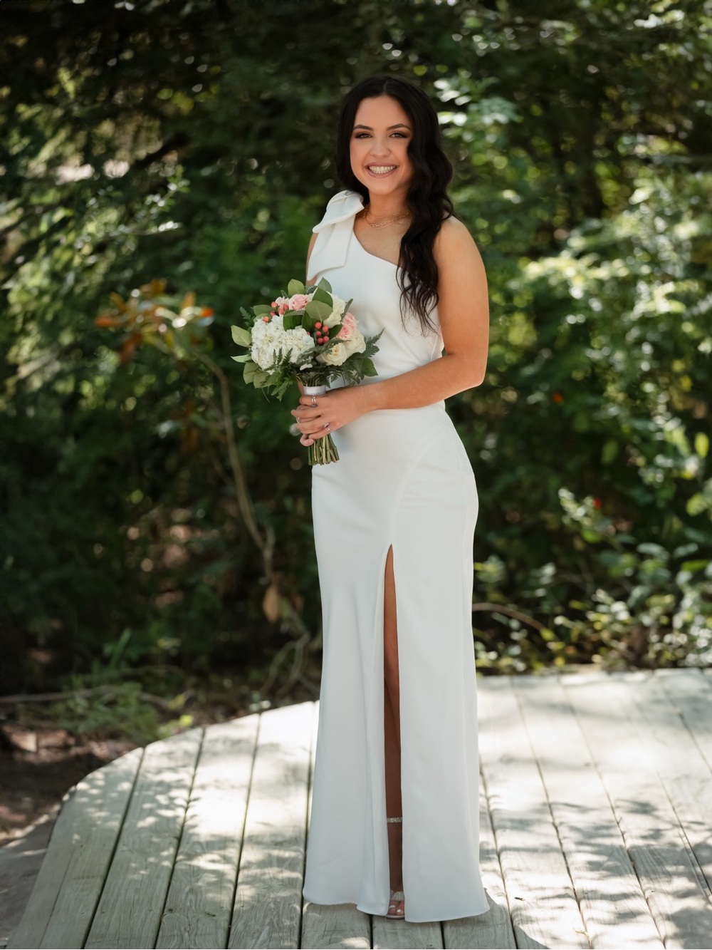 Elegant  White Dress  from MacDuggal.. Size 4.